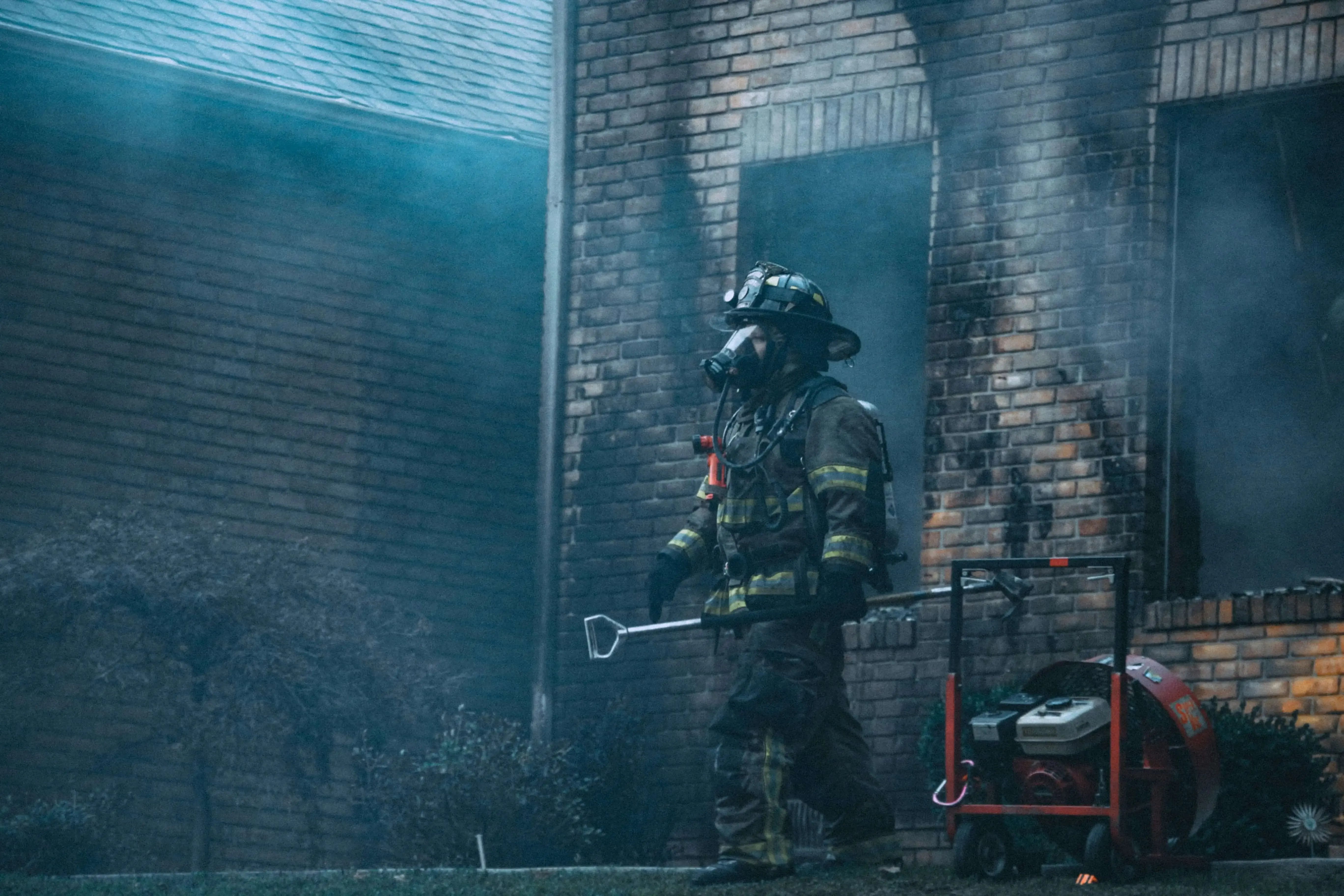 Walking Firefighter by Andrew Gaines.