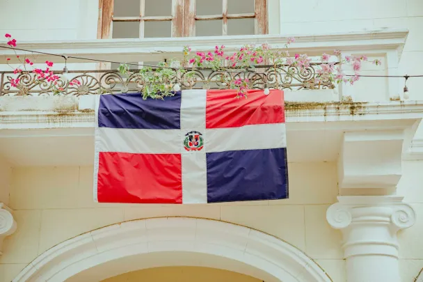 Dominican flag by Ruddy Corporan.