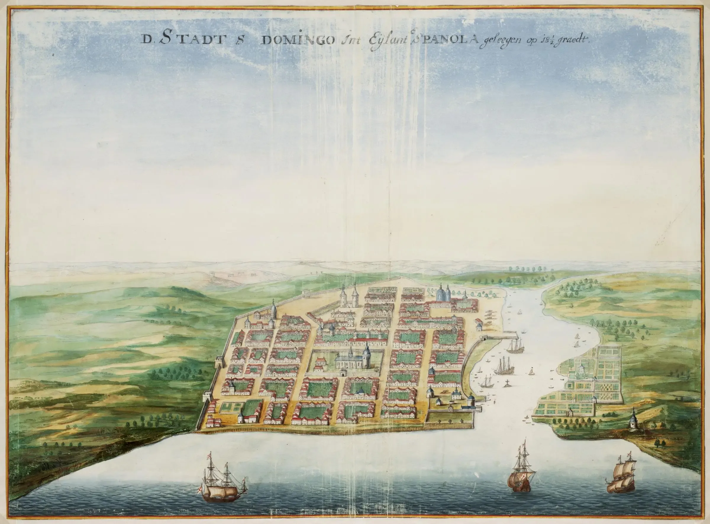 Santo Domingo as depicted circa 1665