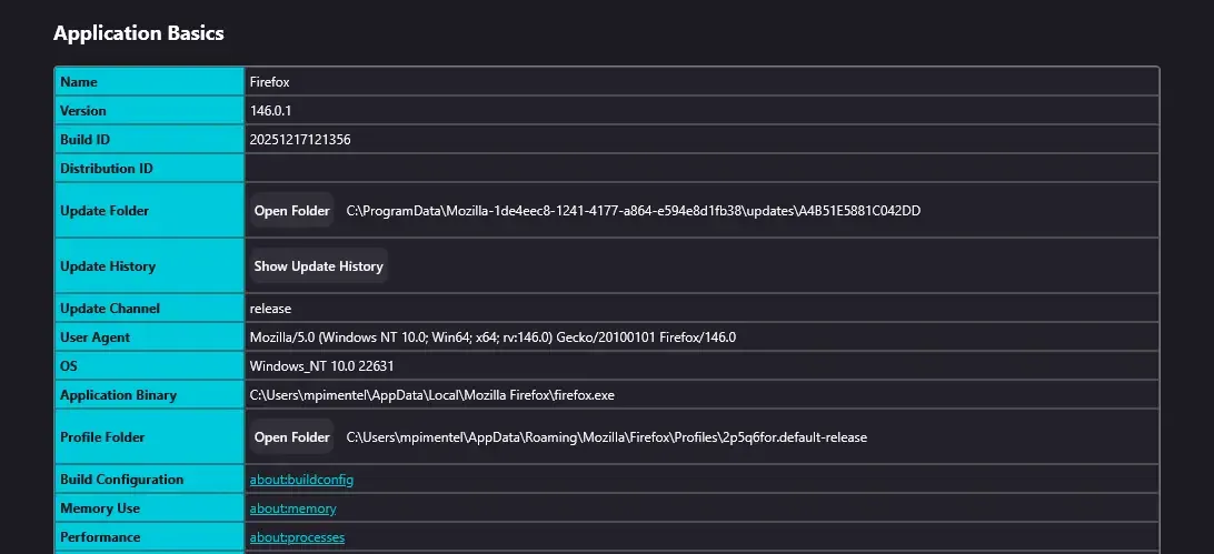 application basics screenshot