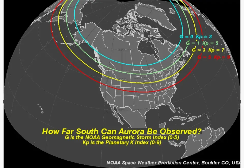 alt="NOAA Space Weather Prediction Center - G-Kp